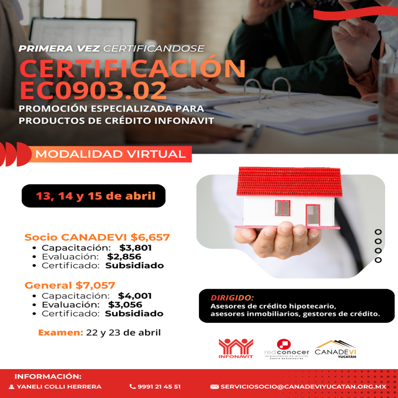 EC0903.02 (1era Vez) Promoción Especializada para productos de crédito INFONAVIT